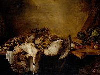 GG 432  GG 432, Carel Hardy (nachweisbar 1649-1656), Stillleben mit Geflügel, Leinwand, 149 x 236 cm : Stillleben, Tiere